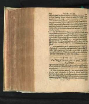 Titulus V. De Obligationibus, quae ex quasi Delicto nascuntur.