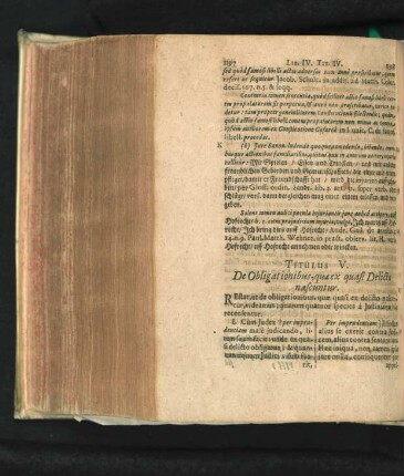 Titulus V. De Obligationibus, quae ex quasi Delicto nascuntur.