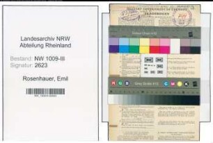 Entnazifizierung Emil Rosenhauer , geb. 15.12.1899 (Steuersekretaer)