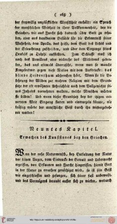 Neuntes Kapitel
