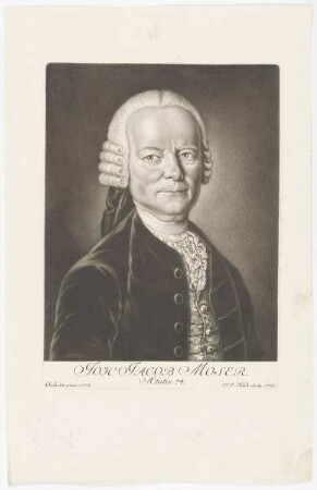 Bildnis des Joh. Jacob Moser