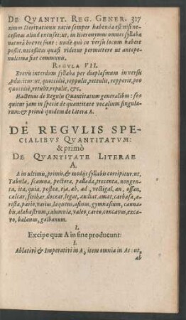 De Regulis Specialibus Quantitatum ...
