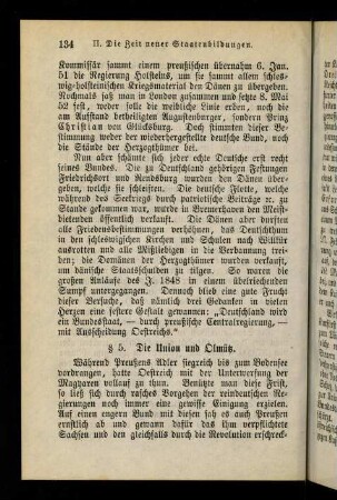 134-137, § 5. Die Union und Olmütz