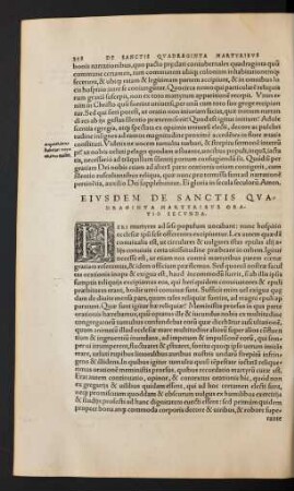 Eiusdem De Sanctis Quadraginta Martyribus Oratio Secunda.