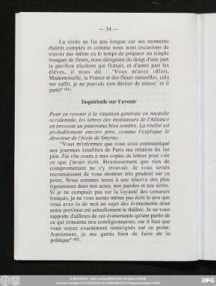 Inquiétude sur l'avenir