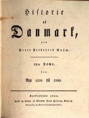 Historie af Danmark, 12. Fra Aar 1320 til 1340