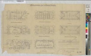 Stellwerksgebäude "Ysw" auf Bahnhof Vorhalle: Grundrisse, Balken- und Sparrenlage, Lageplan, M. 1:50 Stnr.: 46, Hgs, Bunr.: 7, Blnr.: 1
