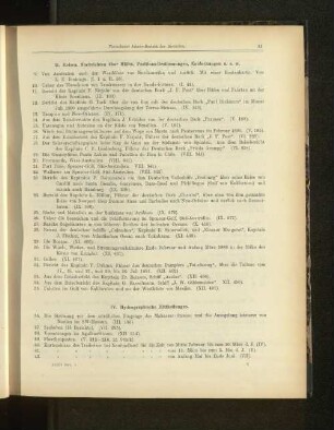 IV. Hydrographische Mittheilungen.