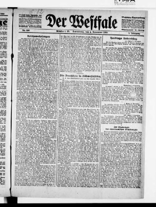 Der Westfale. 1920-1920