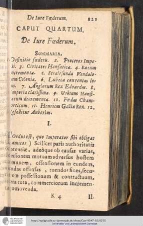 Caput IV. De Iure Foederum