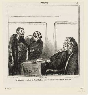 En Irlande, Blatt 49 der Folge „Actualités“, in: „Le Charivari“, Paris 1866