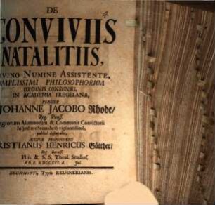 De conviviis natalitiis