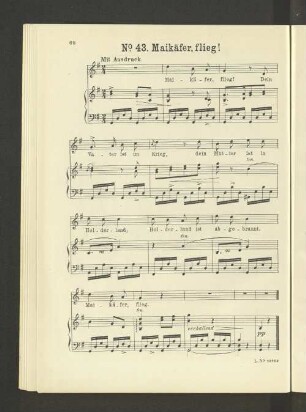 No. 43. Maikäfer, flieg! [Piano.]