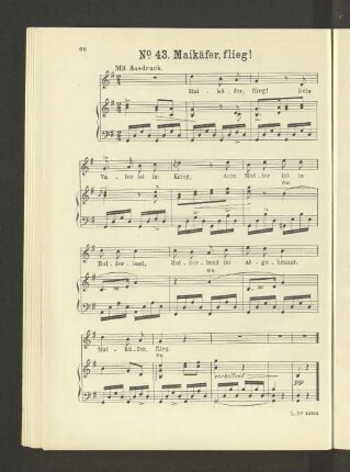 No. 43. Maikäfer, flieg! [Piano.]
