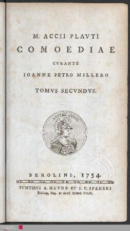 2: M. Accii Plauti comoediae