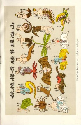 Fig. 61. Changés en insectes, vers, poissons, animaux