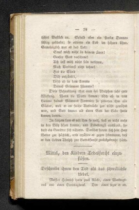 Mittel, den Kindern Todesfurcht einzuflößen.
