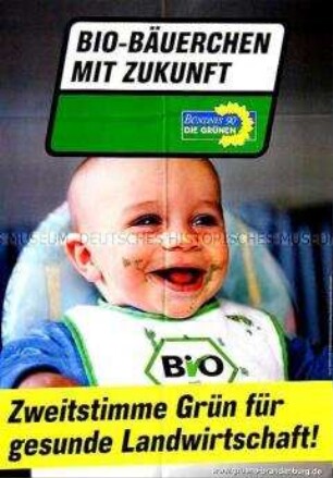 Plakat von Bündnis 90/Die Grünen zur Landtagswahl in Brandenburg 2004