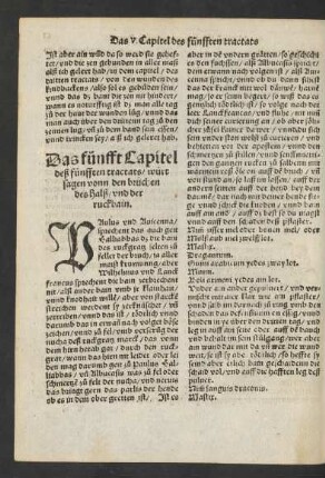 Das fünfft Capitel deß fünfften tractats/ würt sagen vonn den brüchen des halß/ und der ruckbain.
