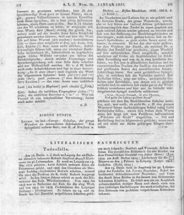 Maltitz, G. A.: Gelasius, der graue Wanderer im 19. Jahrhundert. Leipzig: Industrie-Comptoir 1826