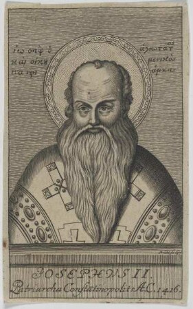 Bildnis des Josephvs II. Constantinopolitanus