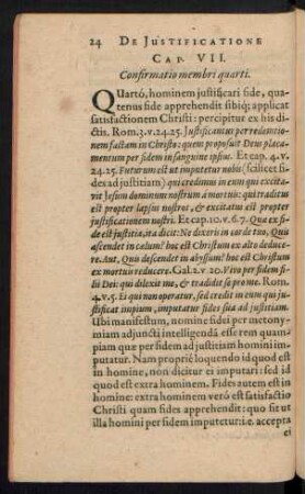 Cap. VII. Confirmatio membri quarti.