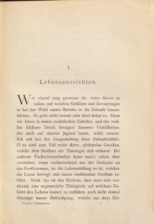 Vademecum für angehende Theologen