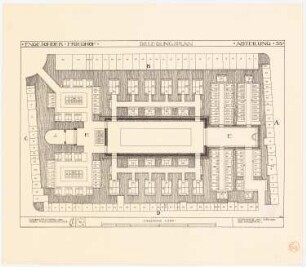 Stadtfriedhof Engesohde, Hannover: Belegungsplan, Grundriss 1:200
