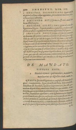De Mandato. Titulus XXVI.