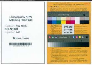 Entnazifizierung Peter Timons , geb. 07.07.1893 (Pressenmeister)