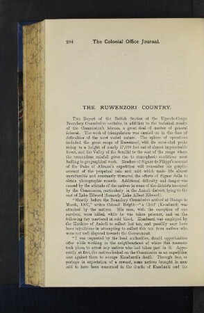 The Ruwenzori Country