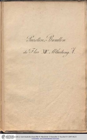 Parzellen-Brouillon Heusenstamm Flur XIV Abt.A