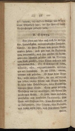 II. Schwyz.