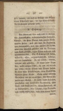 II. Schwyz.