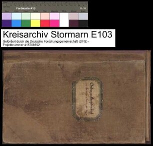 Antrags- und Beschlussbuch der Trittauer Amts-Sparkasse