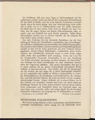 Münchner Maler-Poeten