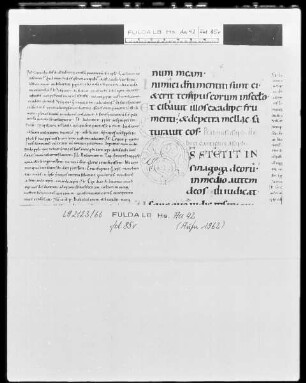 Psalmenkommentar — Initiale D, Folio 85verso