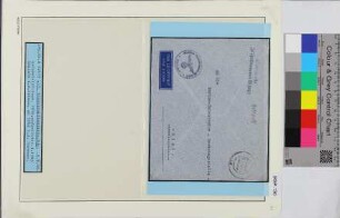 Dienstbrief (niederl. Luftpostumschlag), Schiffsname/Landeinheit: 13. Vorpostenflottille Kommando, Feldpostnr. 10417; Frankatur, Mi.-Nr.: [Keine]; Poststempel: uu 5.7.42; Nebenstempel: Dienststelle Feldpost-Nr. M 10417