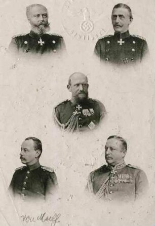 Karl von Muff, Generalleutnant in Uniform, Brustbild in Halbprofil
