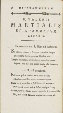 Epigrammatum Liber X.
