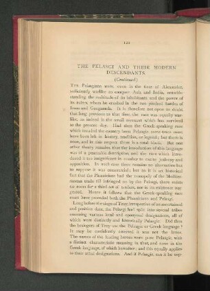 The Pelasgi and their Modern Descendants (Continued).