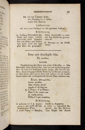 59-60, Drey und dreysigste Ode