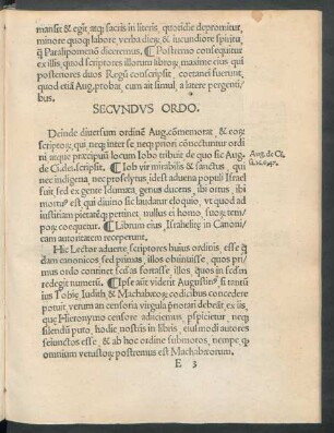 Secundus Ordo.