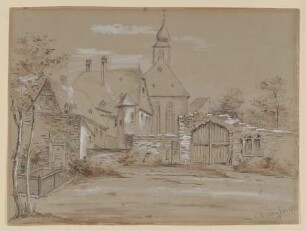 Peterskirche und Petersfriedhof in Frankfurt