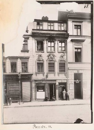 Wohnhaus Roßstraße 16, Berlin-Mitte: Ansicht (aus: Julius Kohte, Alt-Berlin, Bauwerke in Berlin und Charlottenburg, aufgenommen 1907-1914)