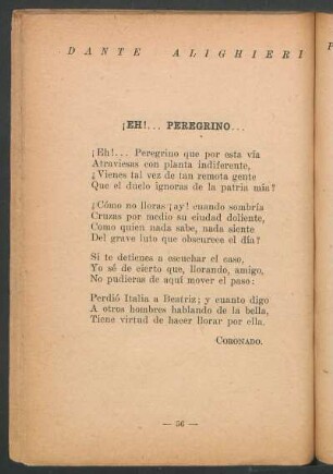 ¡Eh!...Peregrino