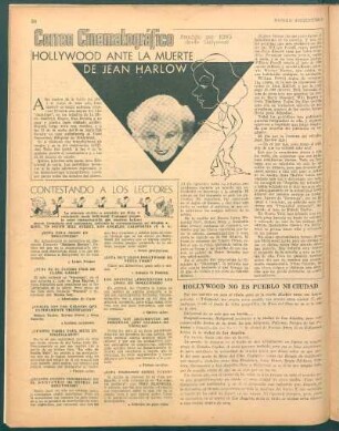 Correo cinematográfico : Atendido por King desde Hollywood