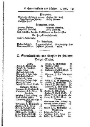 C. Gewerbetreibende und Künstler