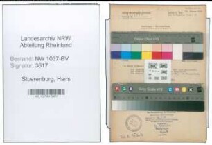 Entnazifizierung Hans Stuerenburg , geb. 19.01.1910 (Steuerassistent)