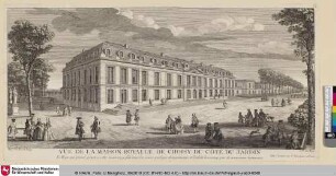 Vüe de la Maison Royalle de Choisy du côté du Jardin